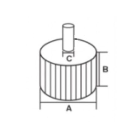 YT-83363 YATO Perie abraziva circulara tija,granulatie 80,60x30x6 mm