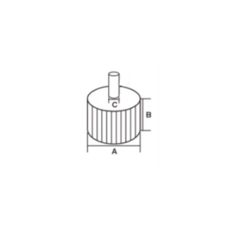 YT-83364 YATO Perie abraziva circulara tija,granulatie 100,60x30x6 mm
