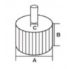 YT-83364 YATO Perie abraziva circulara tija,granulatie 100,60x30x6 mm