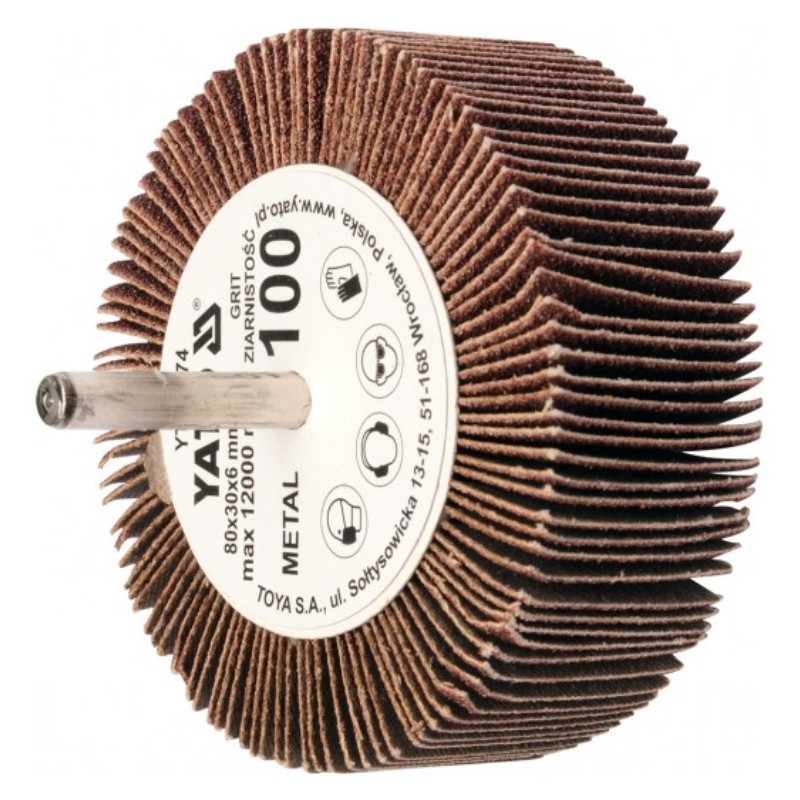 YT-83381 YATO Perie abraziva circulara tija,granulatie 40,80x40x6 mm