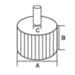 YT-83381 YATO Perie abraziva circulara tija,granulatie 40,80x40x6 mm