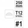 YT-6226 YATO Pila semi-rotunda de lacatuserie, dimensiune 1, 250 mm