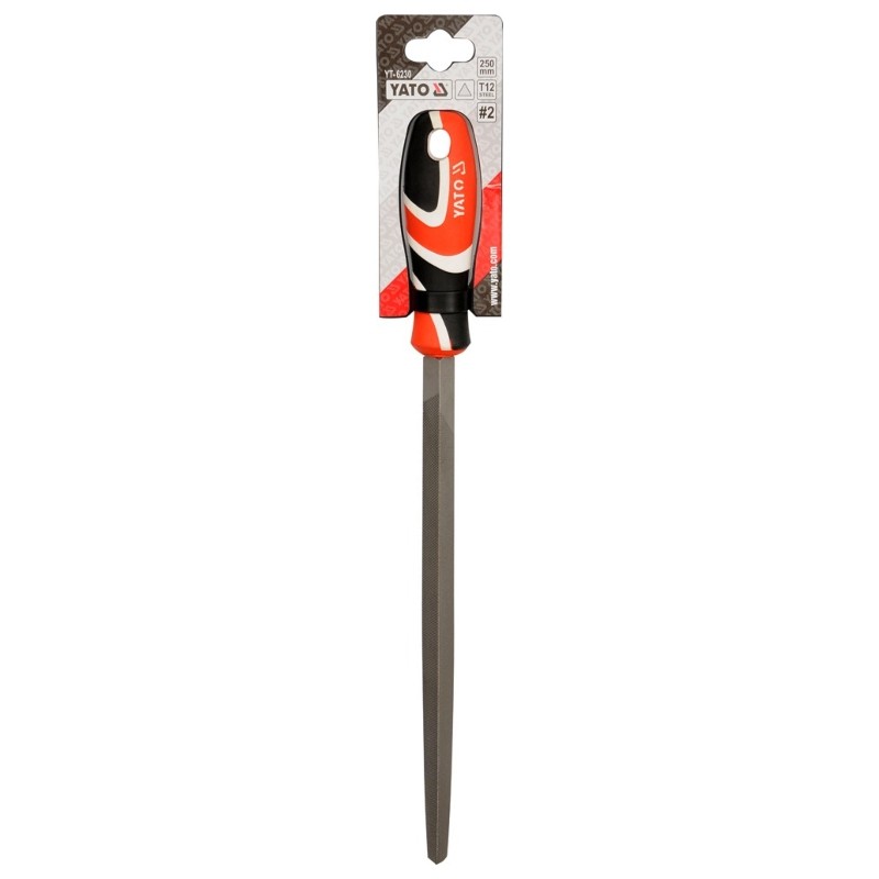 YT-6230 YATO Pila triunghiulara de lacatuserie, dimensiune 2, 250 mm