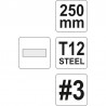 YT-6233 YATO Pila plata de lacatuserie, dimensiune 3, 250 mm