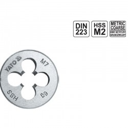 YT-2965 YATO Filiera M8, pas 1.25 mm, diametru exterior 25 mm