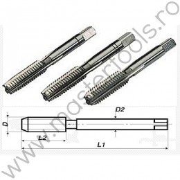 VL.27396 VOLKEL Set 3 tarozi de mana HSS-G M60x5.5mm