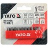 YT-0476 YATO Set 10 biti cruce PH3,prindere hexagon 1/4",lungime 25 mm