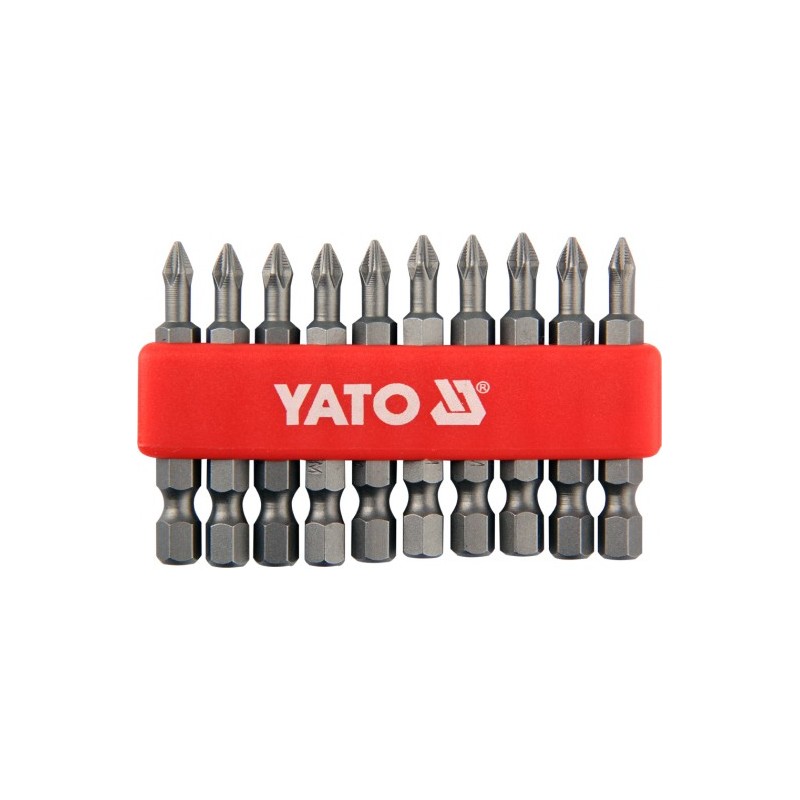 YT-0477 YATO Set 10 biti cruce PH1,prindere hexagon 1/4",lungime 50 mm