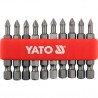 YT-0477 YATO Set 10 biti cruce PH1,prindere hexagon 1/4",lungime 50 mm