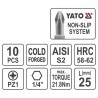 YT-0470 YATO Trusa 10 biti stea PZ1,prindere hexagon 1/4,lungime 25 mm