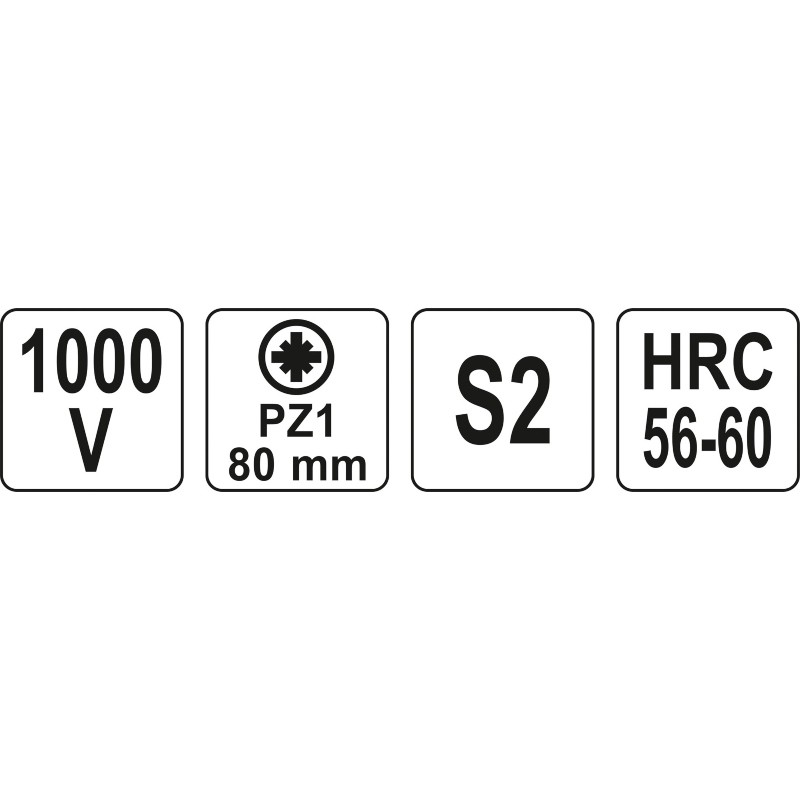 YT-2825 YATO Surubelnita stea PZ1, izolata VDE, lungime 80 mm