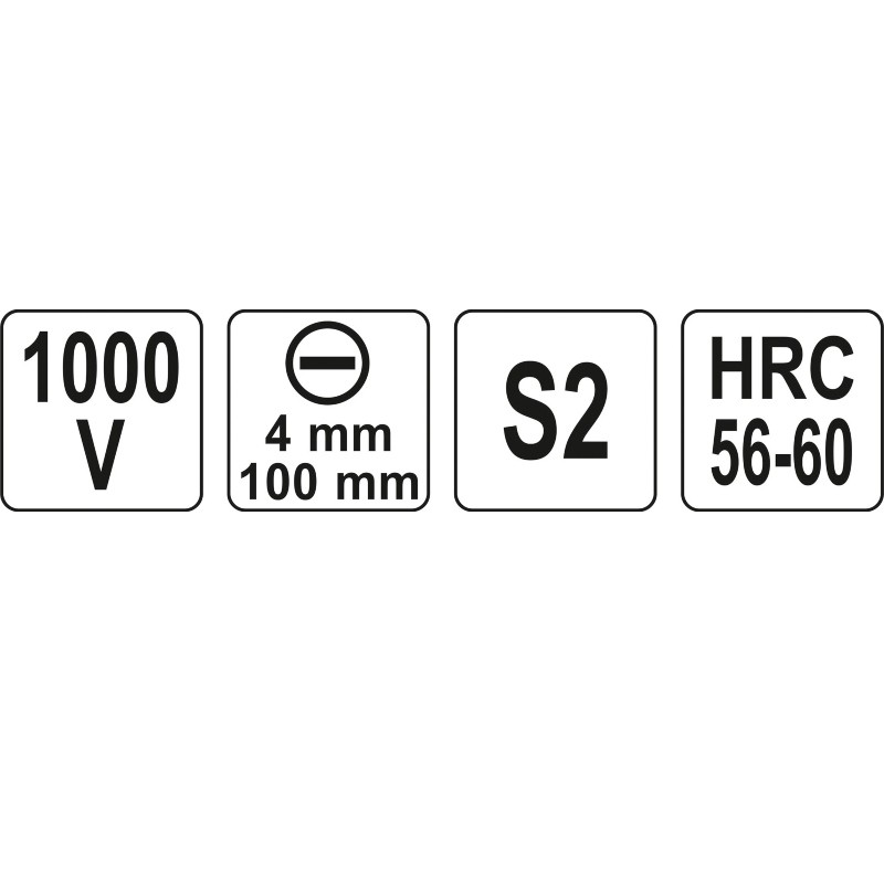 YT-2817 YATO Surubelnita dreapta 4 mm, izolata 1000 V, lungime 100 mm