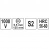 YT-2818 YATO Surubelnita dreapta 5.5 mm,izolata 1000 V,lungime 125 mm