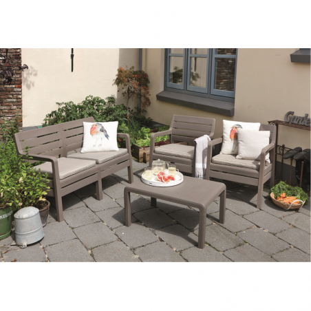 17201088587 KETER Set mobilier gradina cappuccino Delano