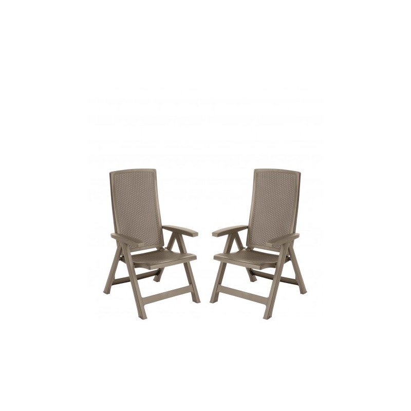 223476 CURVER Set 2 scaune cappuccino Montreal