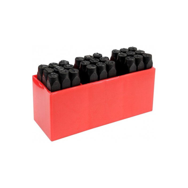 YT-6863 YATO Set 27 poansoane cu litere A-Z, inaltime litera 8 mm