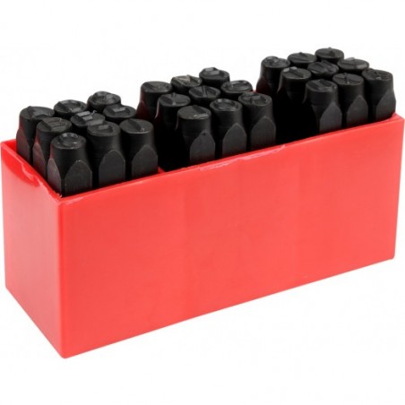 YT-6863 YATO Set 27 poansoane cu litere A-Z, inaltime litera 8 mm