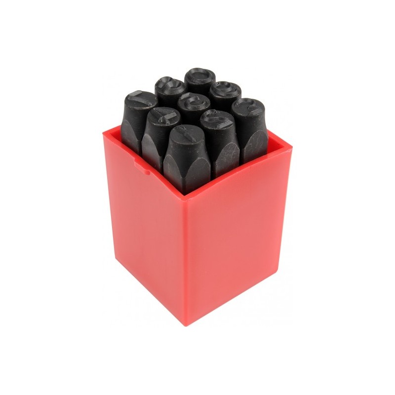 YT-6855 YATO Set 9 poansoane cu cifre 0-9, inaltime cifre 8 mm