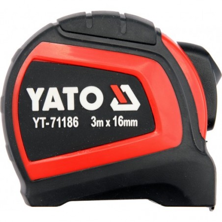 YT-71186 YATO Ruleta pe blister, lungime 3 m, latime banda 16 mm