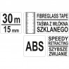 YT-71566 YATO Ruleta cu banda fibra sticla, lungime 30 m, latime 15 mm