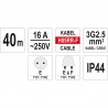 YT-8102 YATO Prelungitor electric, lungime 40 m, 16 A, 250 V, IP44