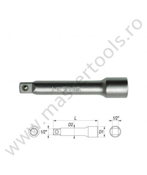 YT-1247 YATO Prelungitor antrenor prindere patrat 1/2", lungime 127 mm