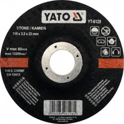 YT-6128 YATO Disc pentru taiat piatra, 115 x 22 x 3.2 mm