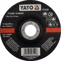 YT-6129 YATO Disc pentru taiat piatra, 125 x 22 x 3.2 mm