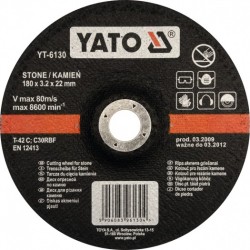 YT-6131 YATO Disc pentru taiat piatra, 230 x 22 x 3.2 mm