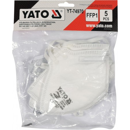 YT-74970 YATO Set 5 masti de protectie pentru praf FFP1