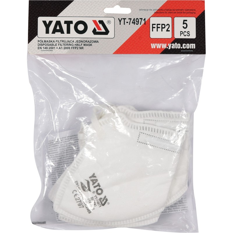 YT-74971 YATO Set 5 masti de protectie pentru praf FFP2