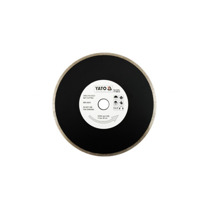 YT-6015 YATO Disc diamantat, 230 x 22.2 x 2.7 mm