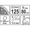 YT-6003 YATO Disc diamantat segmentat, 125 x 22.2 x 2.2 mm