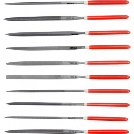YT-6163 YATO Set 10 pile conice metal 3 x 140 mm, parte activa 65 mm