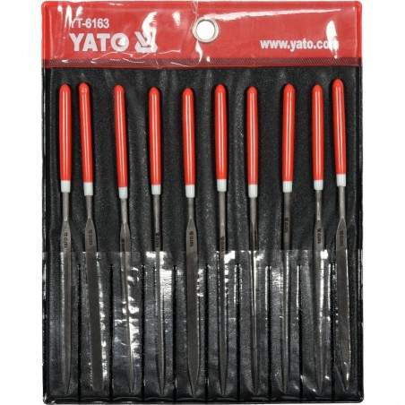 YT-6163 YATO Set 10 pile conice metal 3 x 140 mm, parte activa 65 mm