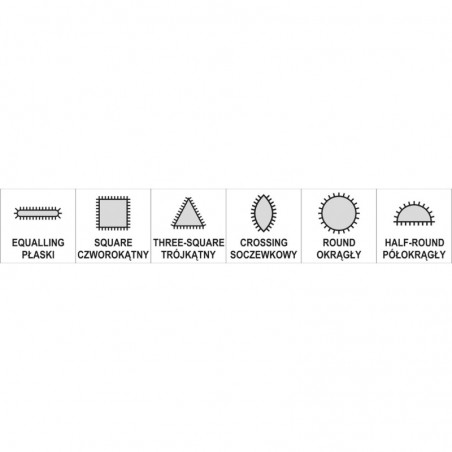 YT-6161 YATO Set 6 pile conice, 4 x 160 mm, parte activa 75 mm