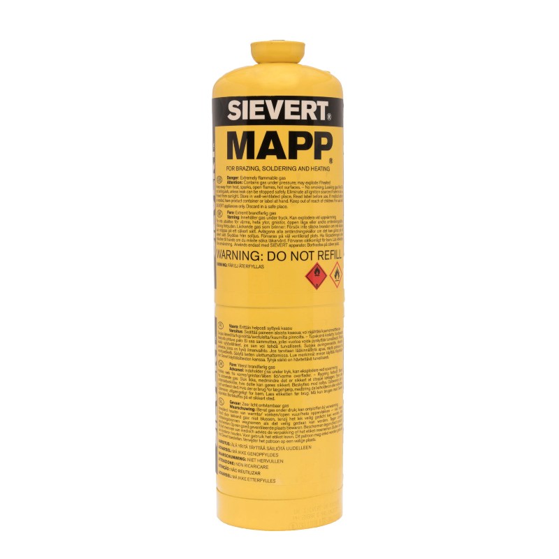 222183 SIEVERT Butelie MAPP EU 380g/788ml, racord EU (7/16")