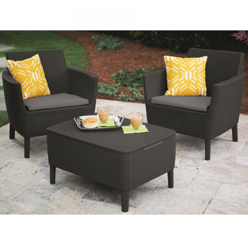 236631 KETER Set mobilier pentru balcon graphite Salemo