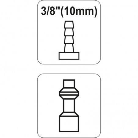 YT-2406 YATO Mufa rapida tata pentru furtun de aer comprimat 3/8"