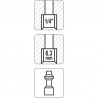 YT-2403 YATO Mufa rapida tata cu filet interior, prindere 1/4"