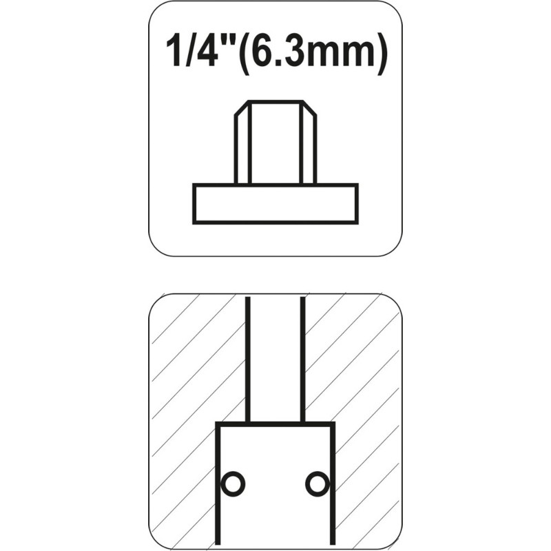 YT-2390 YATO Mufa rapida mama cu filet exterior, prindere 1/4"