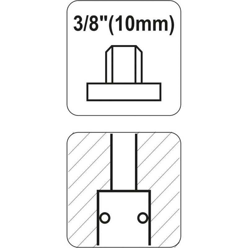 YT-2391 YATO Mufa rapida mama cu filet exterior, prindere 3/8"