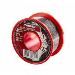 156601 RAIDER Fludor ø1mm 100g 60%Sn 40%Pb Pro
