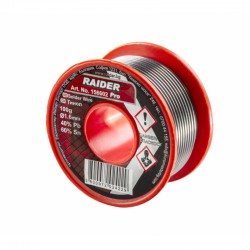 156602 RAIDER Fludor ø1.6mm 100g 60%Sn 40%Pb Pro