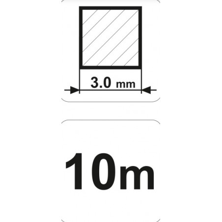 89416 FLO Fir pentru masina de tuns iarba, grosime 3 mm, lungime 10 m
