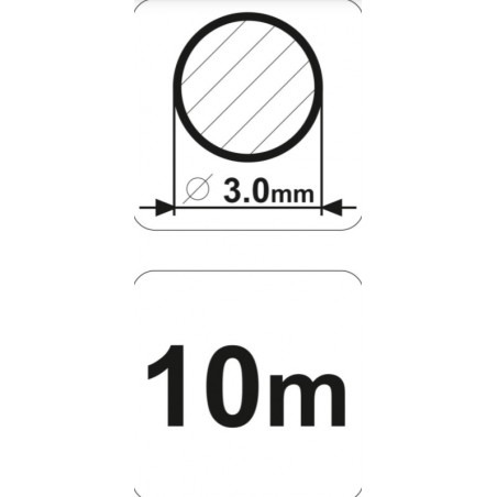 89406 FLO Fir profil rotund, pentru masini tuns iarba, grosime 3 mm