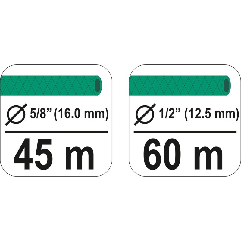 89336 FLO Suport mobil furtun, 5/8" lungime 45 m, 1/2" lungime 60 m