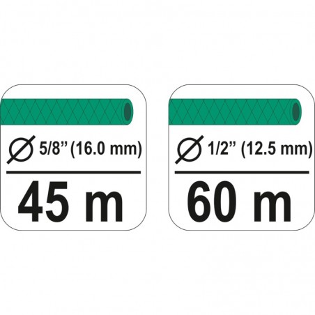89336 FLO Suport mobil furtun, 5/8" lungime 45 m, 1/2" lungime 60 m