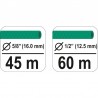 89336 FLO Suport mobil furtun, 5/8" lungime 45 m, 1/2" lungime 60 m