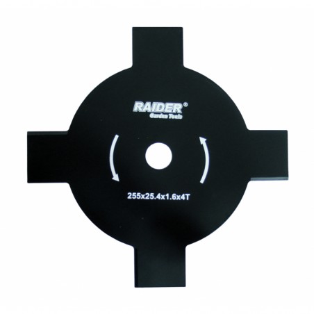 110229 RAIDER Lama cu 4 dinti pentru motocoasa, 255x25.4x1.6mm